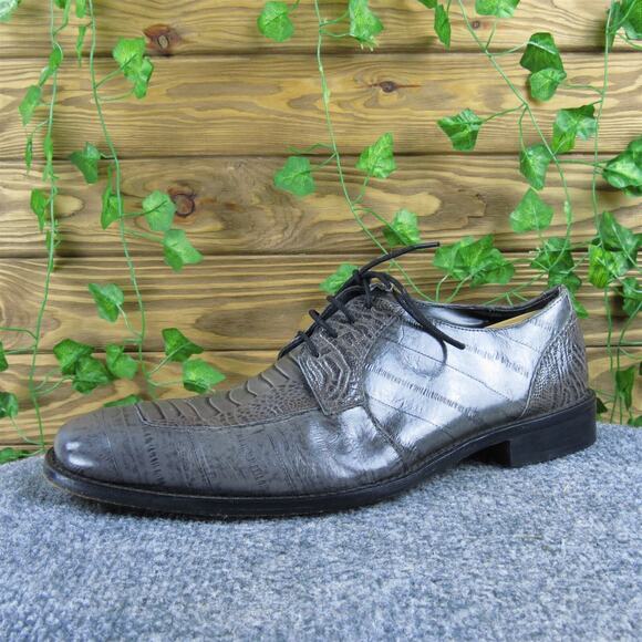 Stacy‎ Adams Men's Derby Oxfords Gray Leather Size 10.5 Medium Gently Used 2025 - Picture 1 of 7